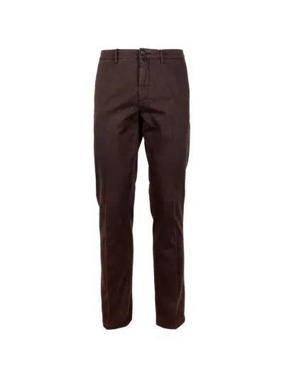 Siviglia Straight-leg Chino Trousers In Brown
