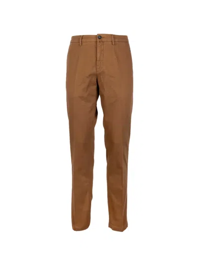 Siviglia Straight-leg Chino Trousers In Brown