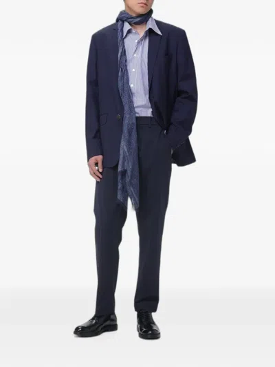 Siviglia Tapered Tailored Trousers In Blue