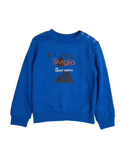 Siviglia Babies'  Toddler Boy Sweatshirt Blue Size 3 Cotton