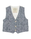 Siviglia Newborn Boy Tailored Vest Midnight Blue Size 3 Cotton, Elastane In Blue
