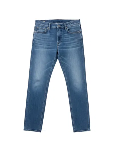 Siviglia Whiskering-effect Jeans In Blue