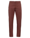 Siviglia White Man Pants Cocoa Size 32 Cotton In Brown
