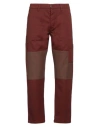 Siviglia White Man Pants Chocolate Brown Size 33 Cotton, Wool, Polyamide