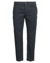 Siviglia White Man Pants Midnight Blue Size 35 Cotton, Elastane