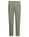 Siviglia White Man Pants Military Green Size 30 Cotton, Elastane In Green