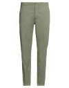 Siviglia White Man Pants Sage Green Size 38 Cotton, Elastane In Green