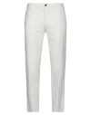 Siviglia White Man Pants White Size 32 Cotton, Elastane In White