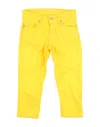 Siviglia White Toddler Boy Pants Yellow Size 6 Cotton, Elastane, Polyester In Yellow