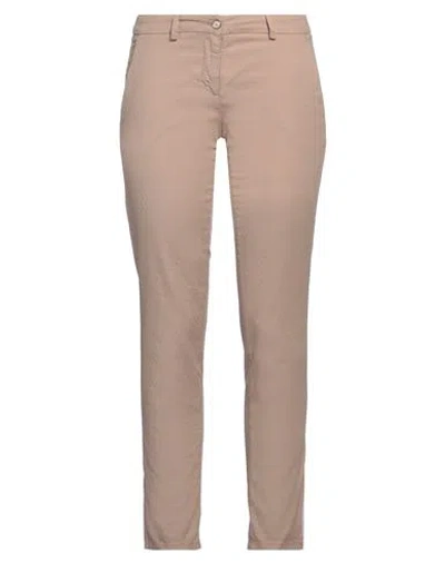 Siviglia Woman Pants Beige Size 30 Cotton, Elastane