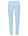 Siviglia Woman Pants Light Blue Size 31 Cotton, Linen