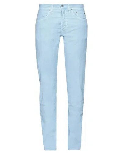 Siviglia Woman Pants Light Blue Size 31 Cotton, Linen