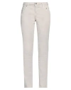Siviglia Woman Pants Light Grey Size 31 Cotton, Elastane In Neutral