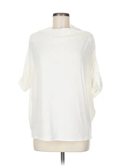 Pre-owned Six Fifty 3/4 Sleeve Top Ivory Boatneck Tops In White