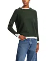 Six Fifty Ashlin Layered Look Sweater In Hunter Green