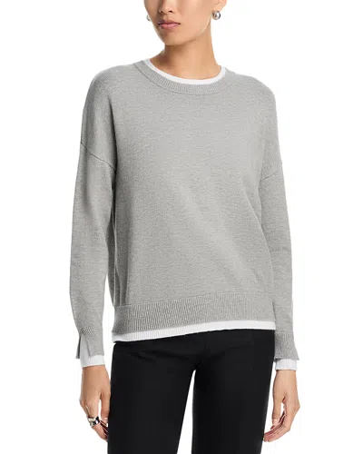 Six Fifty Claire Crewneck Sweater In Gray