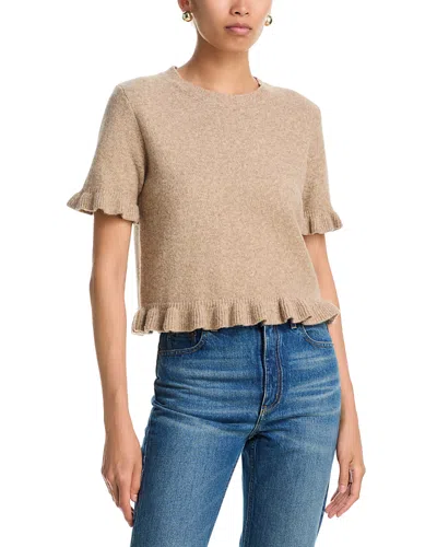 Six Fifty Cleo Ruffle Trim Sweater In Neutral