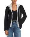 Six Fifty Drew Hooded Blazer In Black