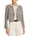 Six Fifty Drew Twofer Cropped Blazer In Gray