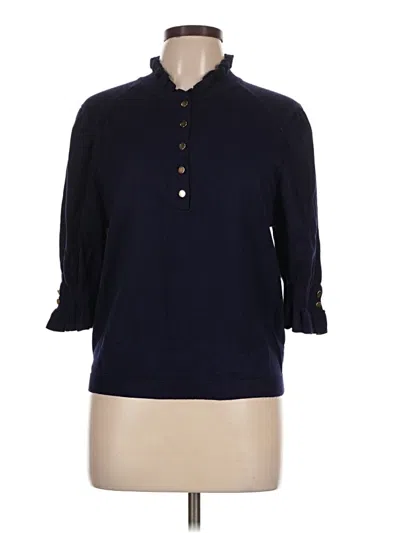 Pre-owned Six Fifty Long Sleeve Polo Shirt In Blue