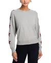 Six Fifty Maddy Star Sleeve Sweater In Gray