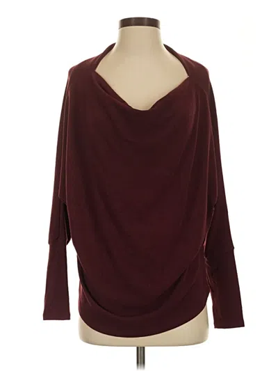 Pre-owned Six Fifty Pullover Sweater In Burgundy