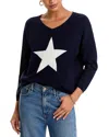 Six Fifty Sharon Star Long Sleeve Sweater In Blue
