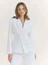 Six Stories Asym Tailored Jacket In White