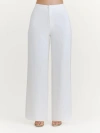 Six Stories Blake Tailored Wide Leg Pants In White