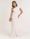 Six Stories Robyn Asymmetrical Twist Maxi Dress In White