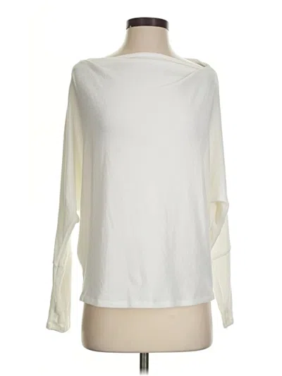Pre-owned Six/fifty 3/4 Sleeve T-shirt In Ivory