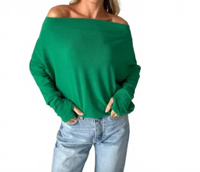 Six/fifty Anywhere Long Sleeve Top In Green