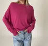 Six/fifty Anywhere Top In Fuchsia In Pink