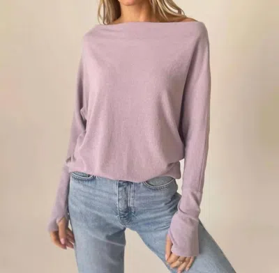 Six/fifty Anywhere Top In Lilac In Blue