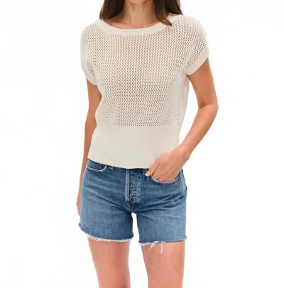 Six/fifty Capri Knit Top In Ivory In Neutral