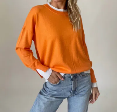 Six/fifty Claire Sweater In Orange