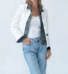 Six/fifty Clarissa Blazer In Ivory