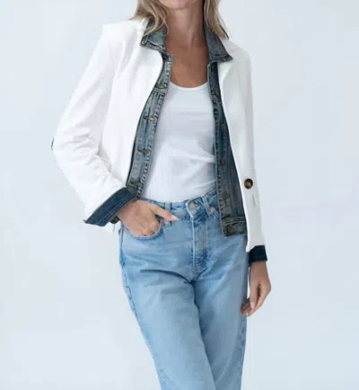 Six/fifty Clarissa Blazer In Ivory