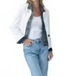 Six/fifty Clarissa Blazer In Ivory In White