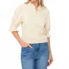 Six/fifty Daphne Knit Top In Taupe In Neutral