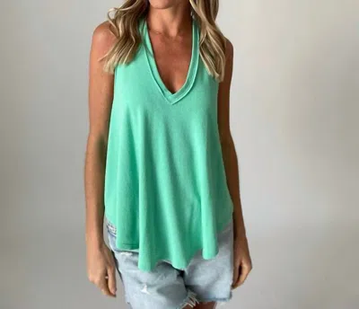 Six/fifty Delilah Tank In Seafoam