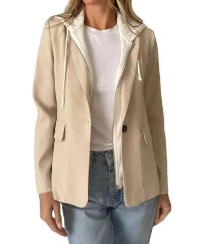 Six/fifty Drew Blazer In Beige In Neutral