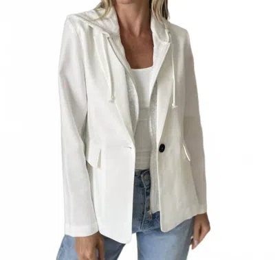 Six/fifty Drew Blazer In Dove White