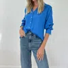 Six/fifty Duchess Blouse In Royal Blue In Blue