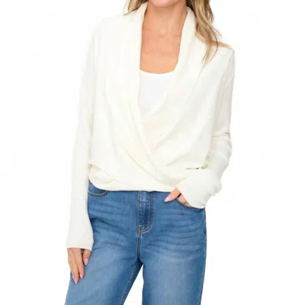 Six/fifty Ellie Cardigan In Ivory In White