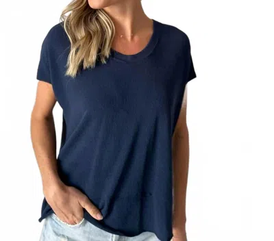 Six/fifty Ellis Top In Navy In Blue