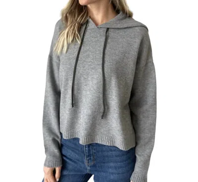 Six/fifty Good Mood Hoodie Sweater In Heather Grey/olive In Gray