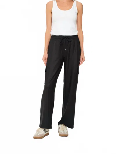 Six/fifty Headliner Coated Cargo Pant In Black