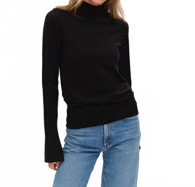 Six/fifty Justine Turtleneck Sweater In Black