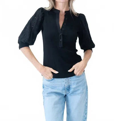 Six/fifty Kaleigh Top In Black